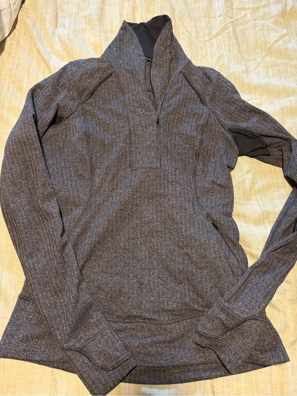 lululemon athletica Heathered Gray Half-Zip Pullover